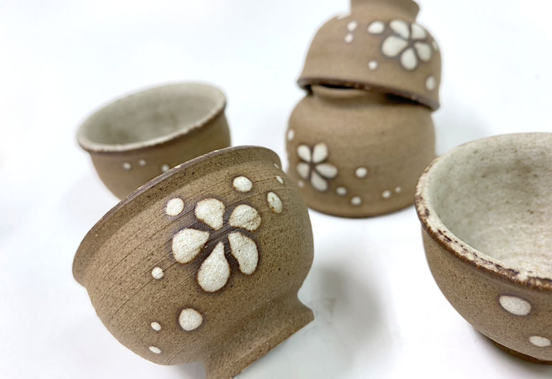 清窯 湯潤清 黑陶桐花茶具組